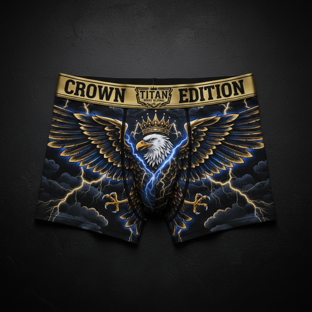 TITAN Men's Eagle Lightning Crown Boxer Briefs — Crown Edition