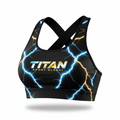 TITAN Electric Neon Sports Bra ⚡ — Lightning Glow Edition