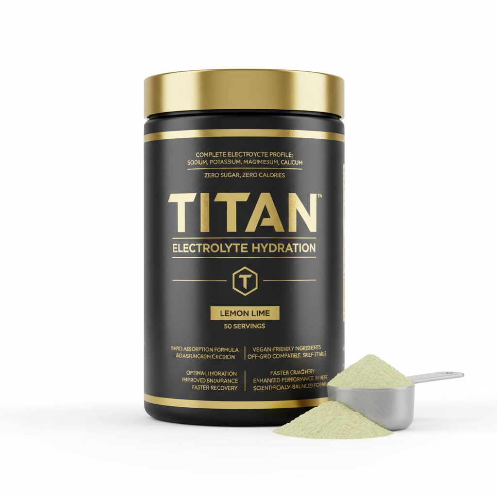 TITAN Electrolyte Hydration - Lemon Lime - 50 Servings