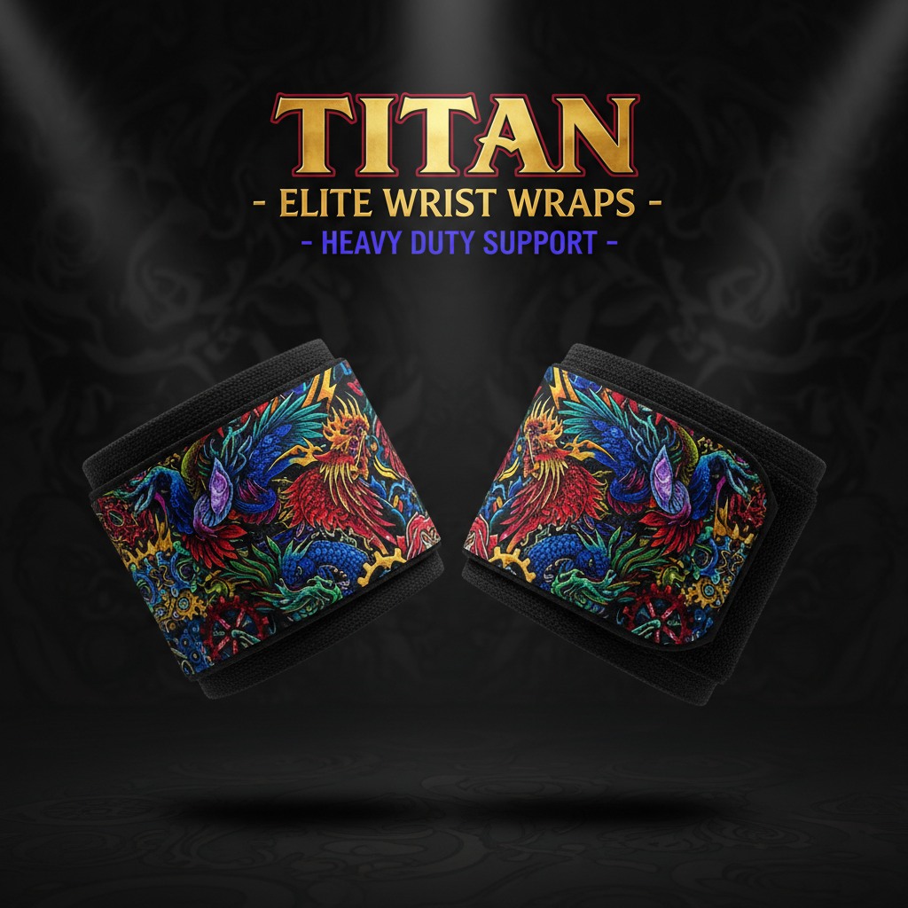 TITAN Elite Wrist Wraps - Heavy Duty Support