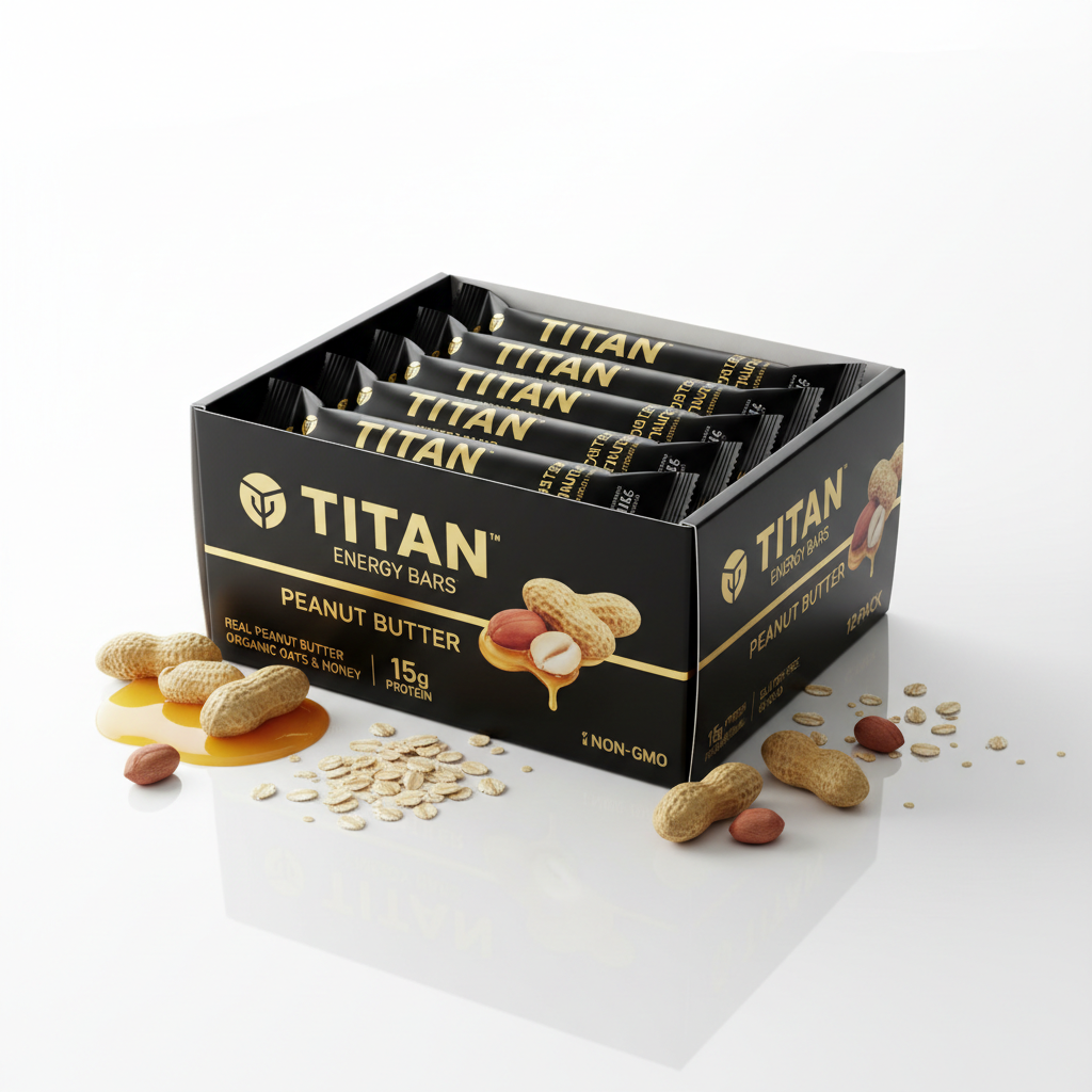 TITAN Energy Bars - Peanut Butter 12-Pack