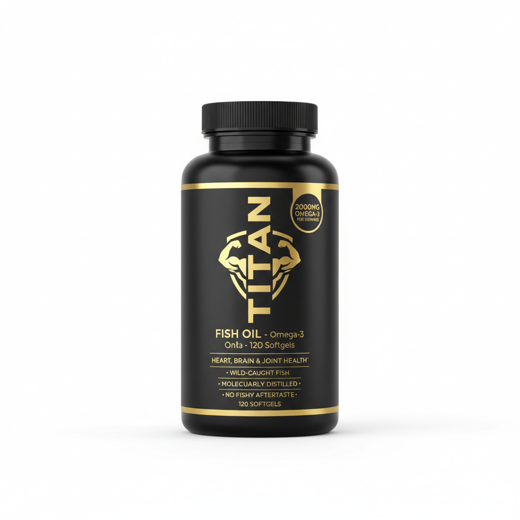 TITAN Fish Oil - Omega-3 - 120 Softgels