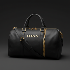 TITAN Gym Duffel Bag XL - Premium Leather Trim