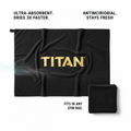 TITAN Gym Towel - Microfiber - Large