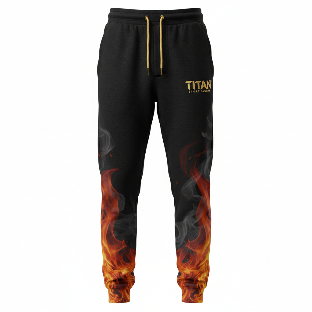 TITAN Inferno Joggers 🔥 — Fire & Smoke Edition