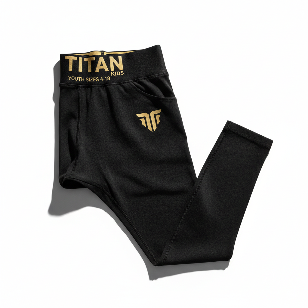 TITAN Kids Leggings - Girls Black