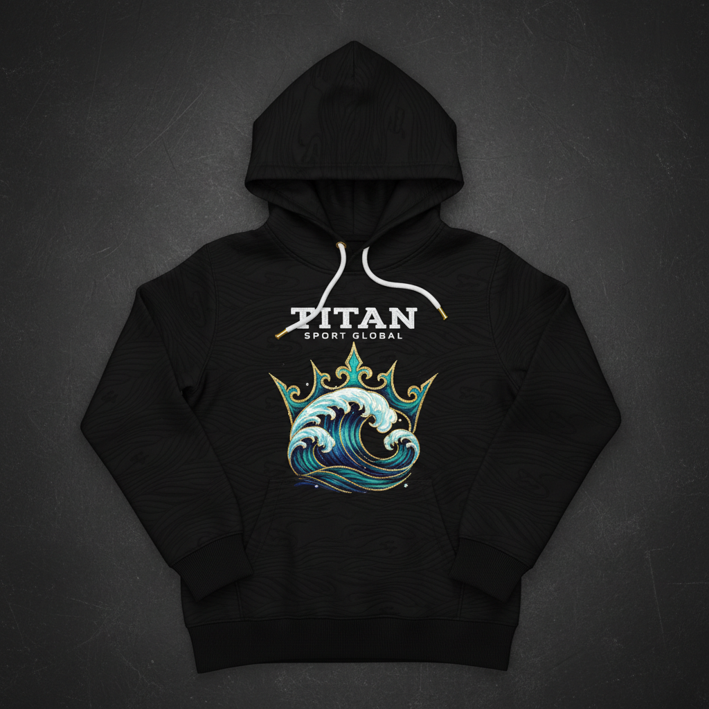 TITAN Kids Ocean Wave Crown Hoodie — Wave Royals SWAG Edition