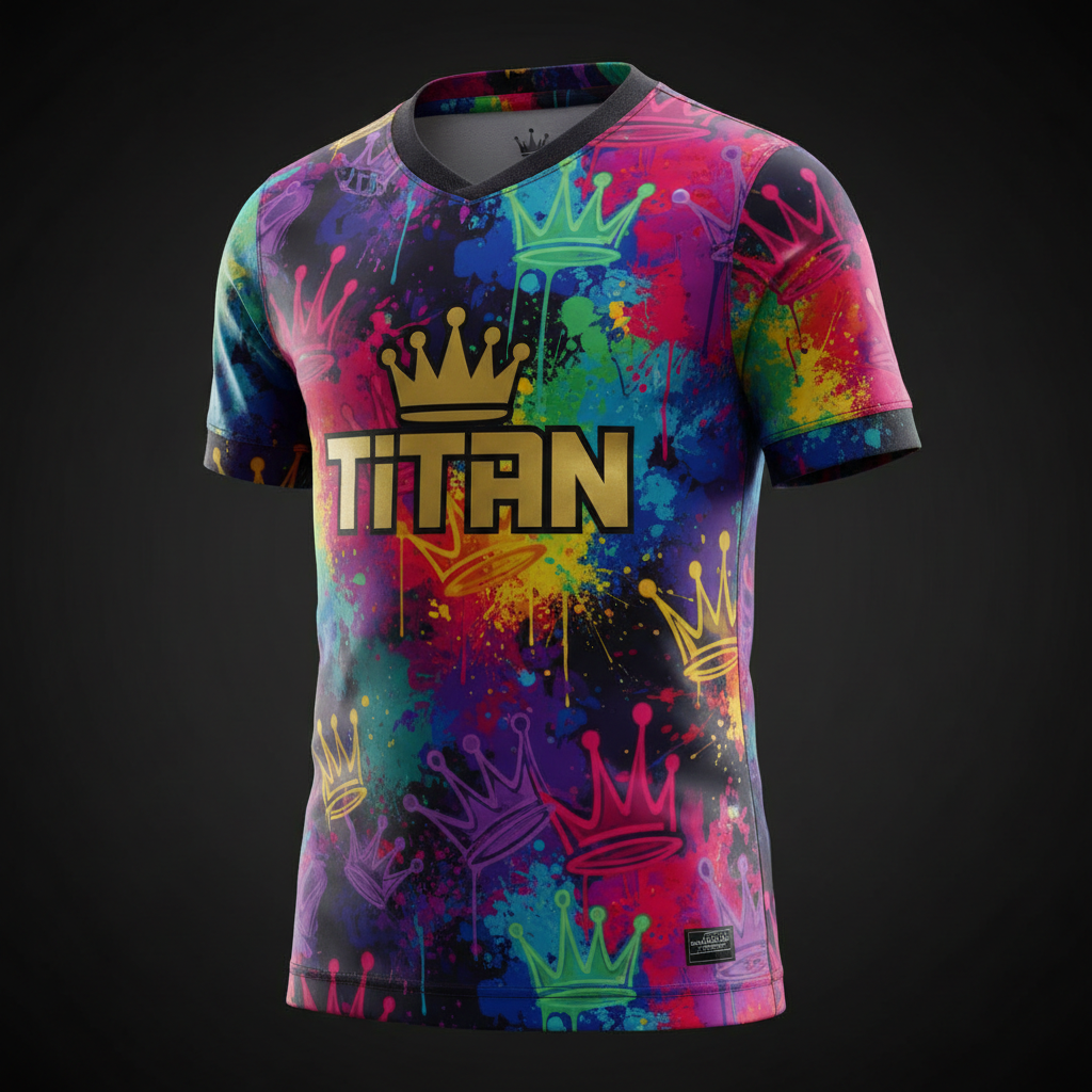 TITAN Kids Soccer Jersey — Rainbow Crown