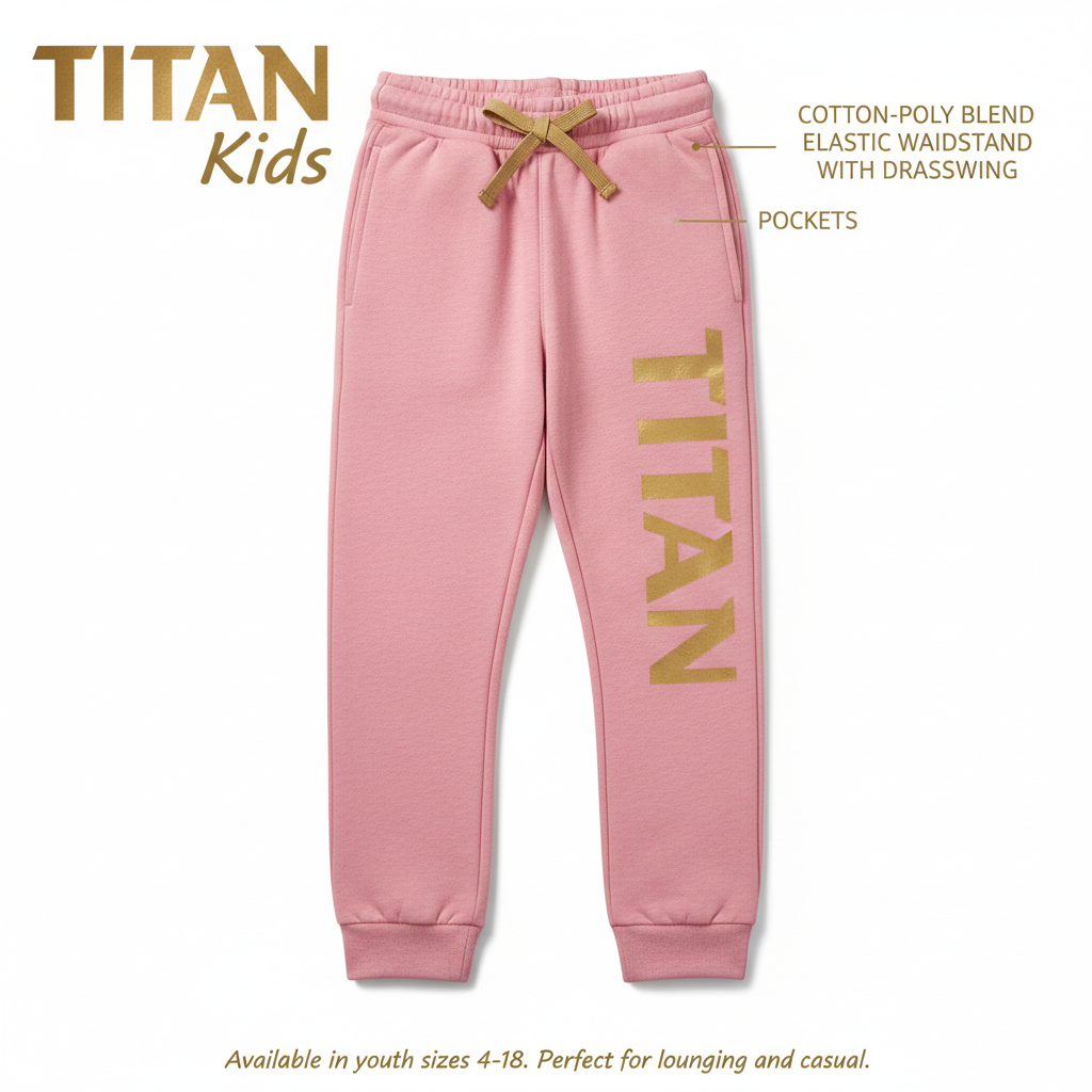 TITAN Kids Sweatpants - Girls Pink