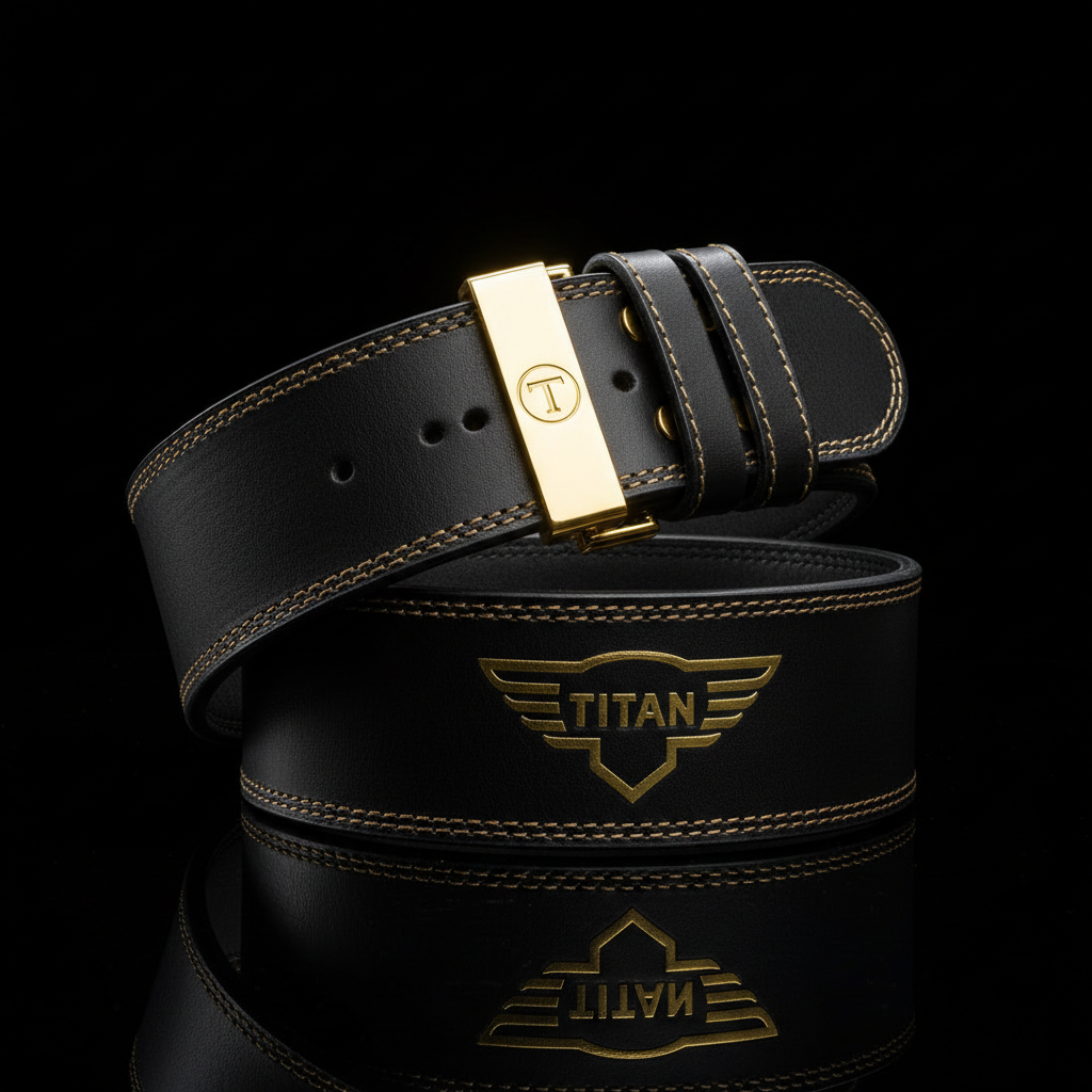 TITAN Leather Weightlifting Belt - 4 Inch