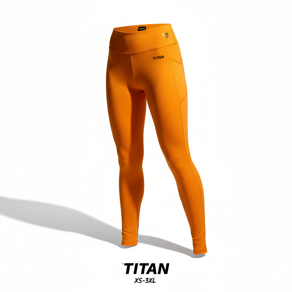 TITAN Leggings - Women's Orange High-Waist