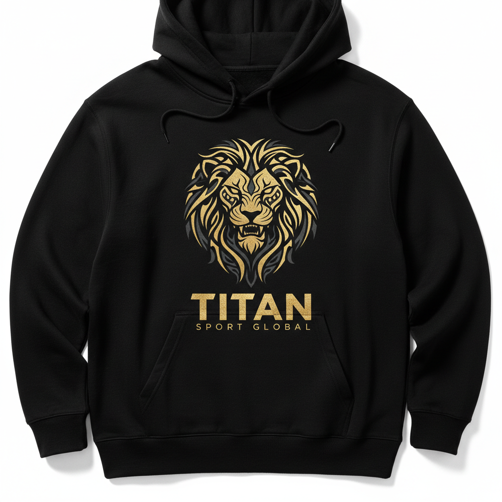 TITAN Lion King Hoodie 🦁 — Bold Tribal Gold Edition
