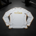 TITAN Long Sleeve Shirt - White Compression Fit