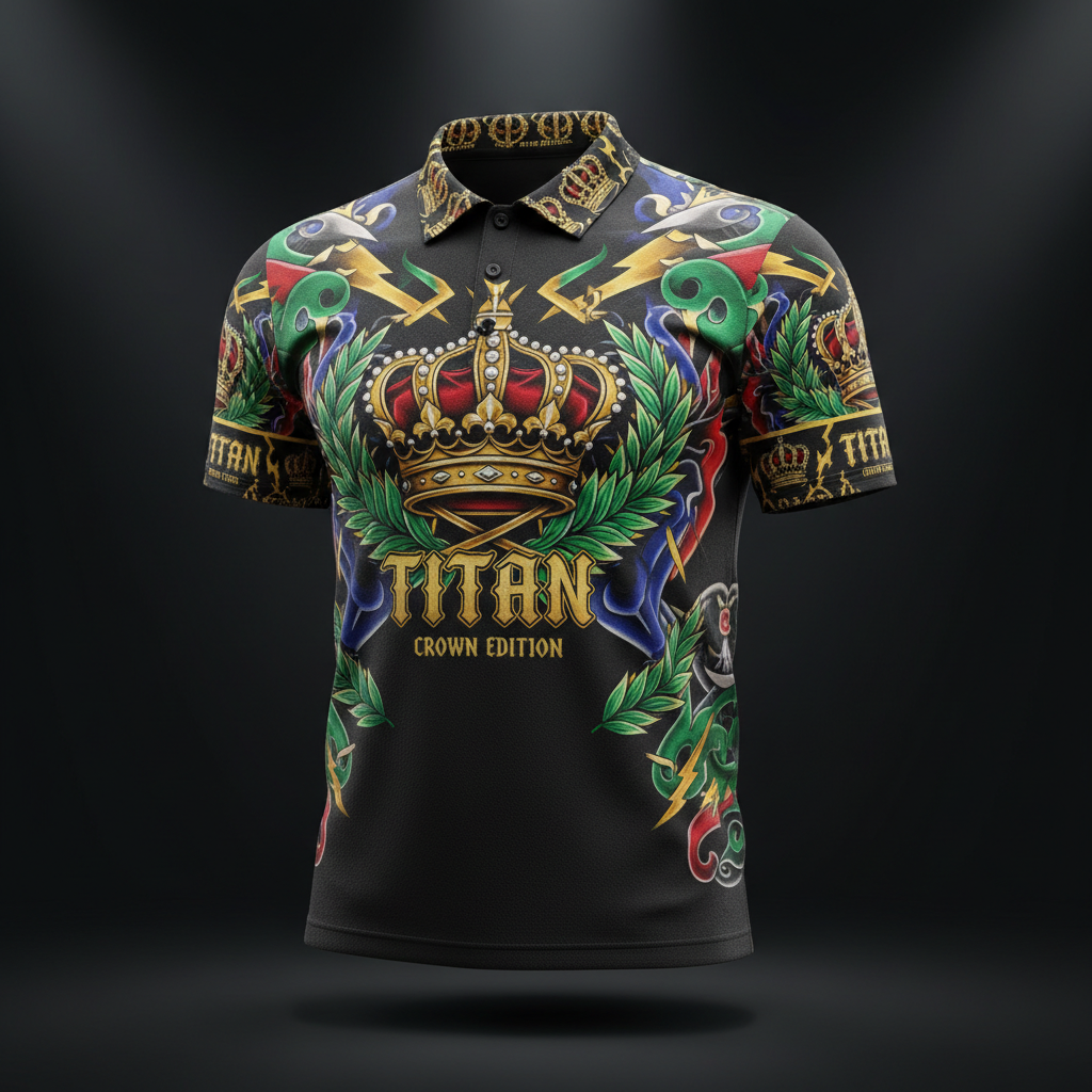 TITAN Men's Performance Athletic Polo - Crown Edition
