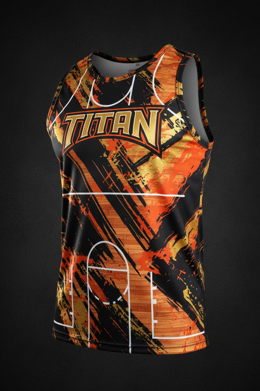 TITAN Men's Basketball Court Muscle Tank