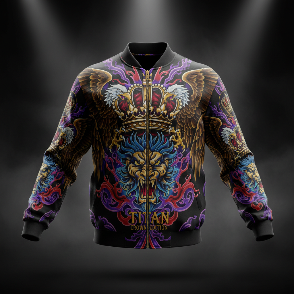 TITAN Men's Bomber Jacket - Crown Edition