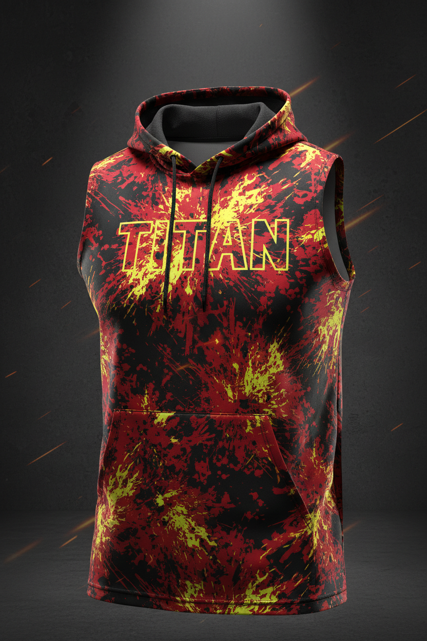 TITAN Men's Explosion Sleeveless Hoodie Tank
