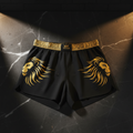 TITAN Men's Gold Lion Speed Running Shorts — Exclusive Black & Gold 5" Split Shorts 🖤⚡ (S–3XL)
