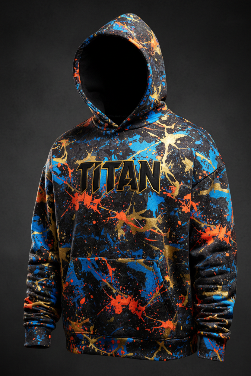 TITAN Men's Graffiti Streetwear Hoodie