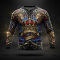 TITAN Men's Henley Long Sleeve Shirt - Crown Edition