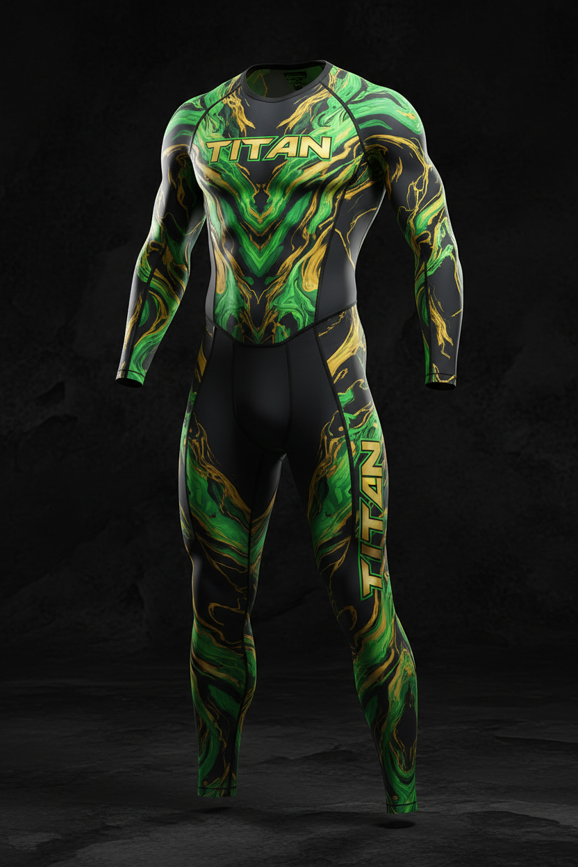 TITAN Men's Lava Magma Compression Suit