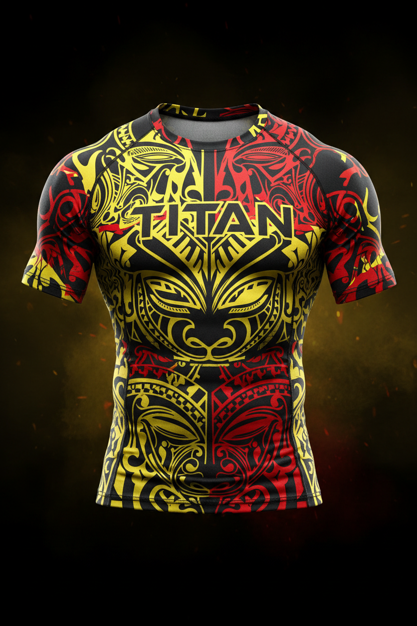 TITAN Men's Maori Tribal Compression Shirt