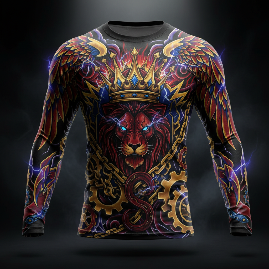 TITAN Men's Muscle Fit Long Sleeve Shirt - Crown Edition