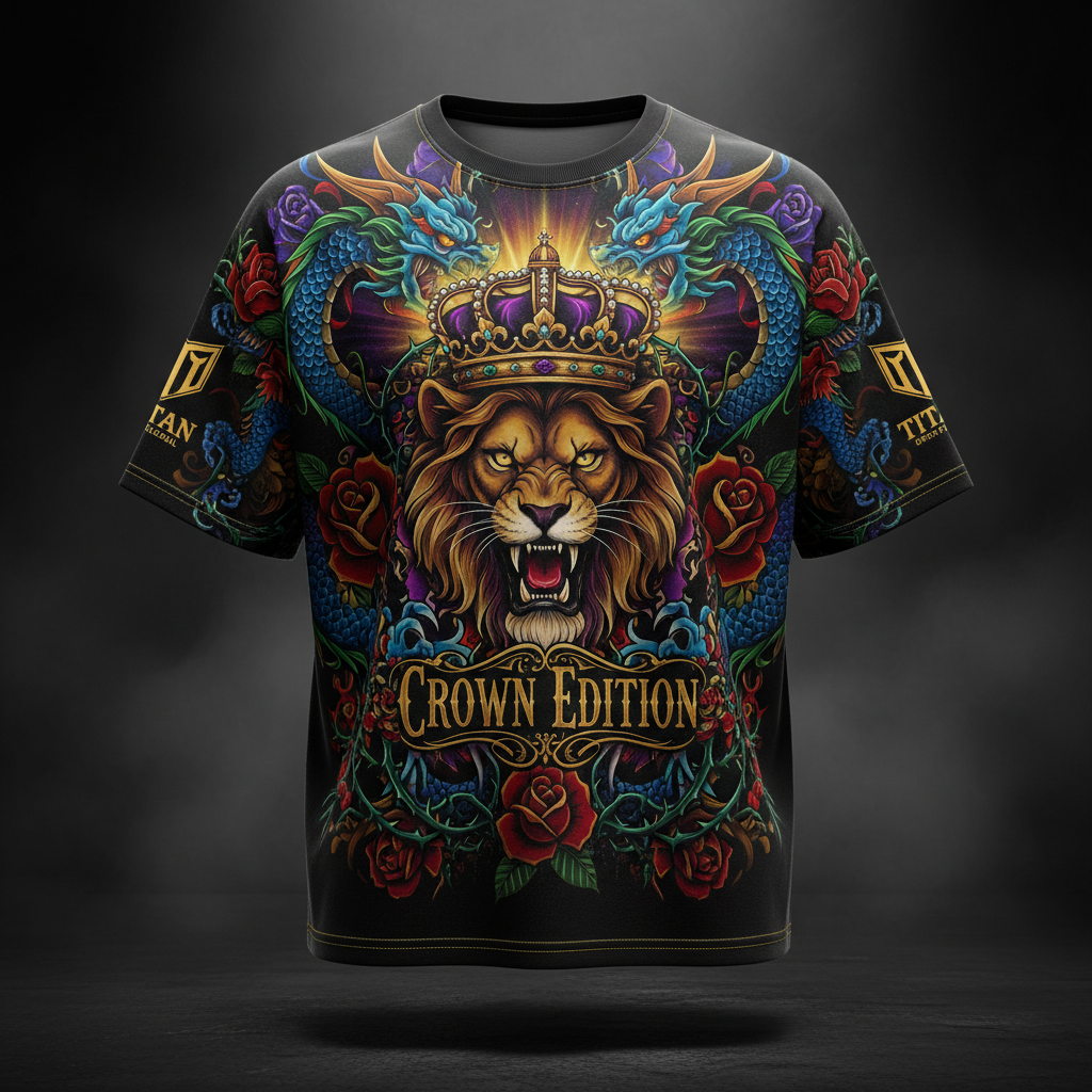 TITAN Men's Oversized Graphic Tee — Premium Streetwear