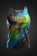 TITAN Men's Paint Splash Muscle Tank