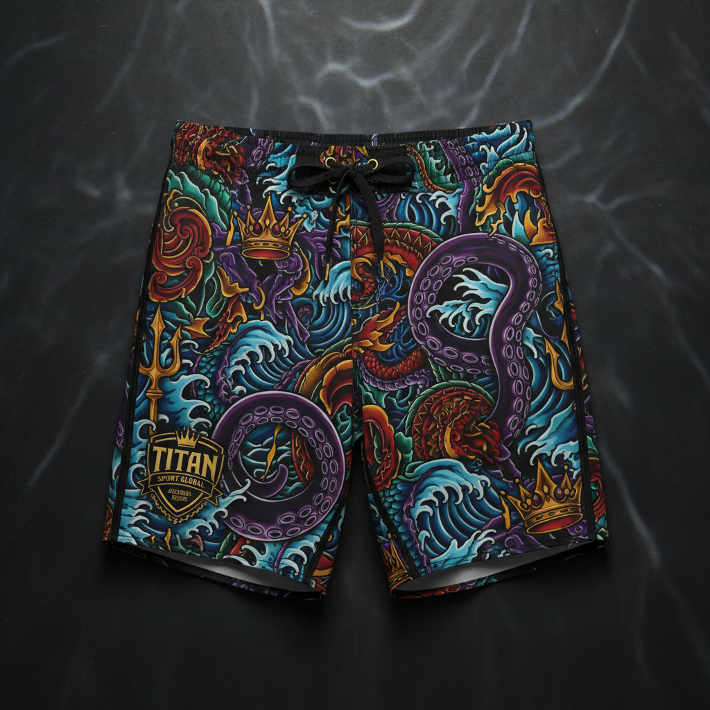 TITAN Men's Performance Swim Shorts — Quick-Dry Board Shorts
