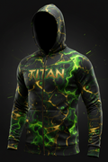 TITAN Men's Radioactive Glow Zip Hoodie