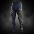 TITAN Men's Thermal Compression Tights - Navy Viking Crown Edition