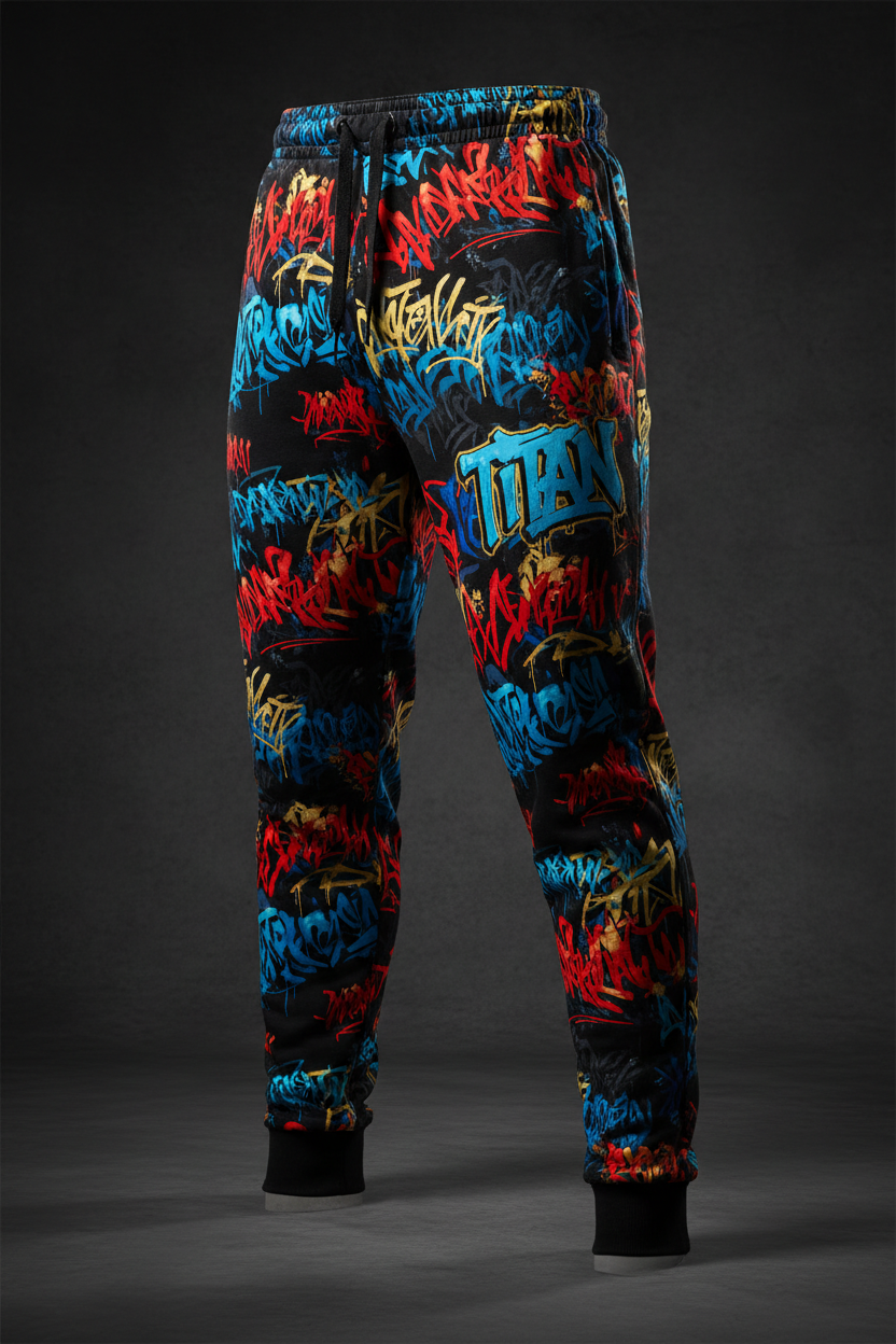 TITAN Men's Wildstyle Graffiti Joggers