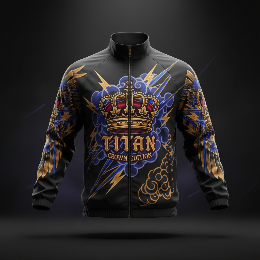 TITAN Men's Windbreaker Jacket - Crown Edition