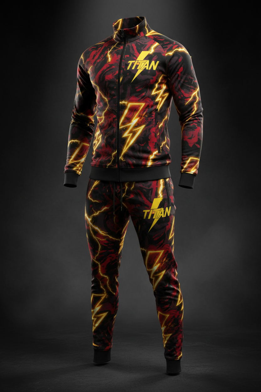 TITAN Men's Zeus Lightning Tracksuit Set