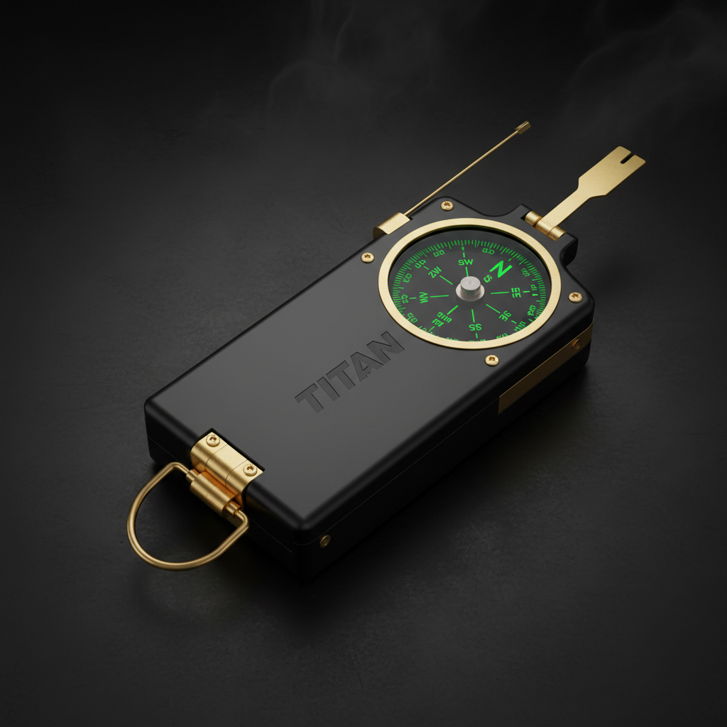 TITAN Military Lensatic Compass — Crown Edition