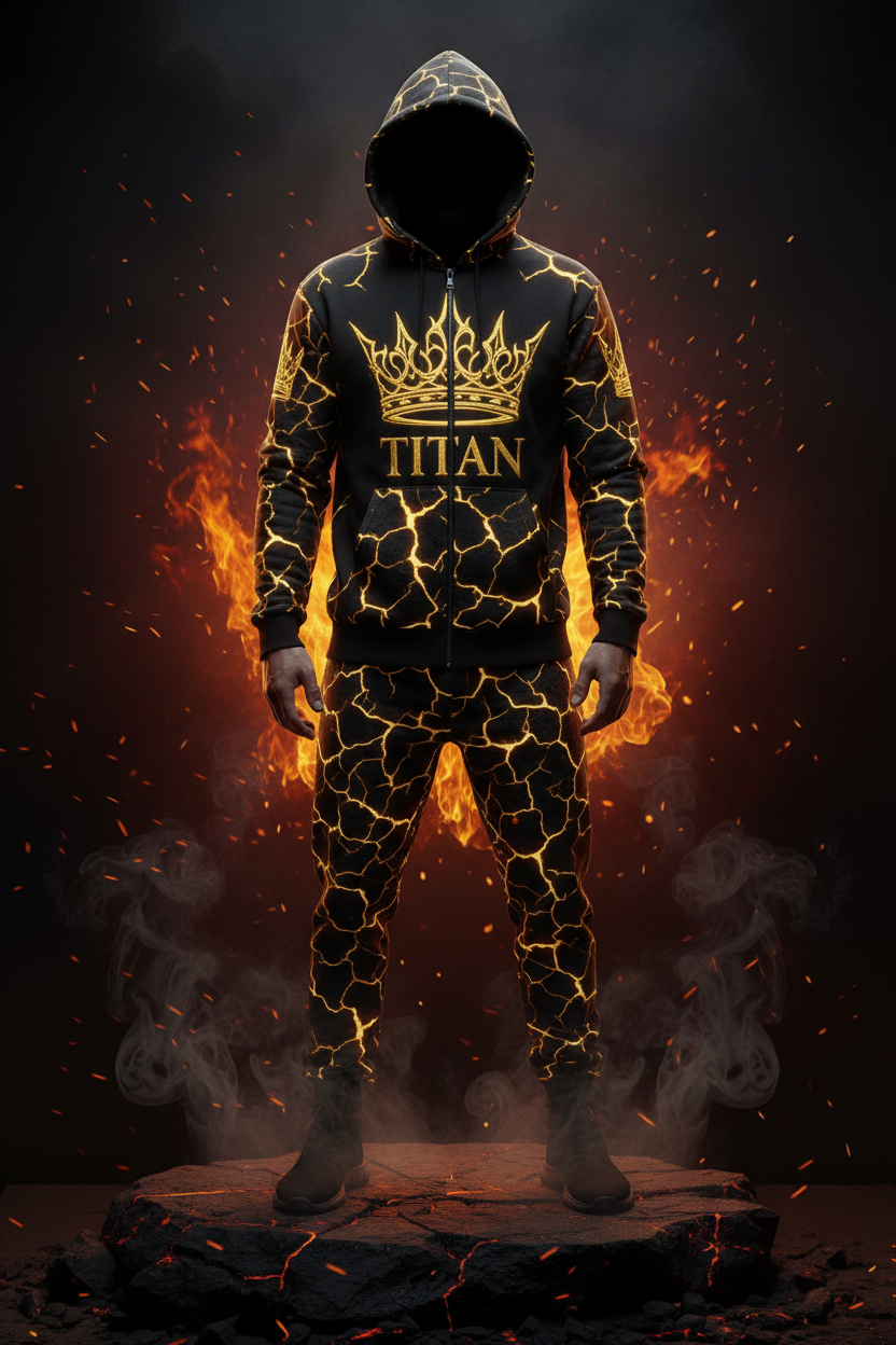 TITAN Molten Lava Zip Hoodie