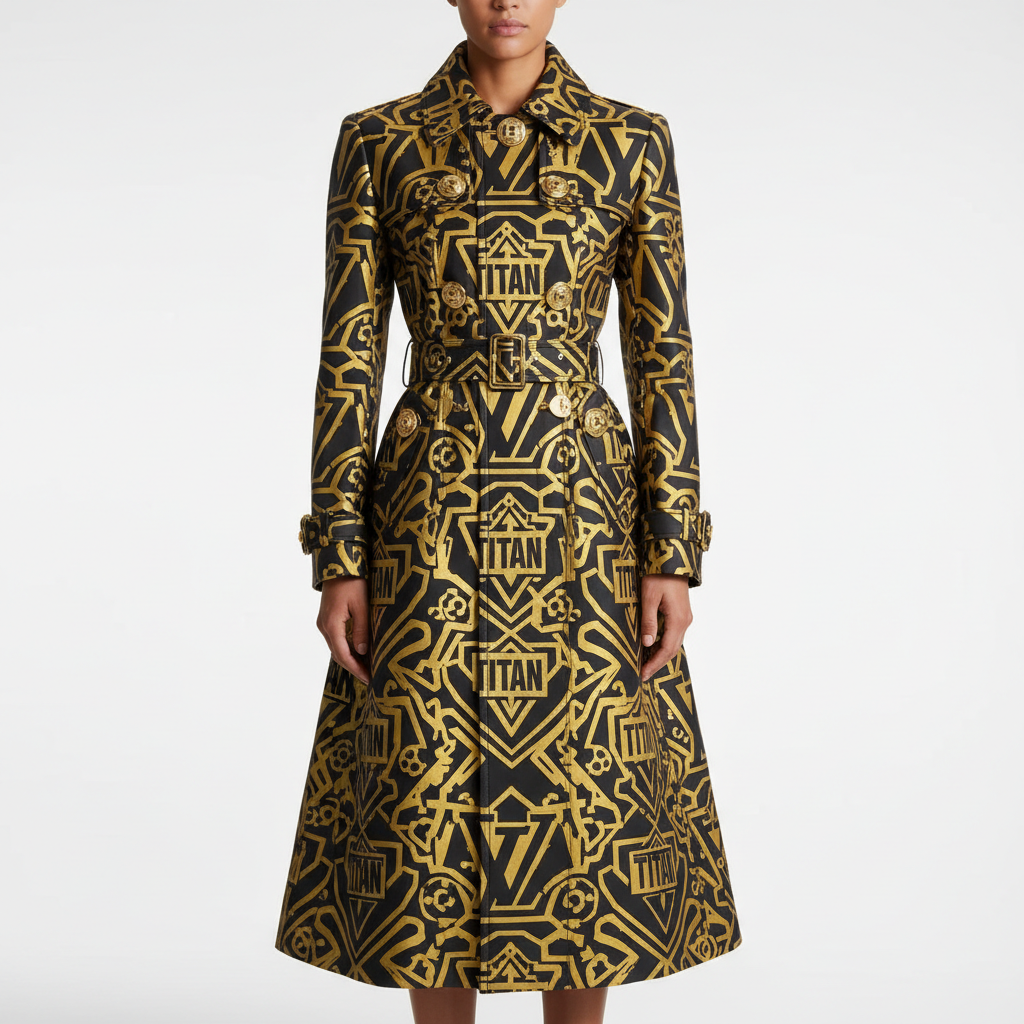 TITAN Monogram Trench Coat