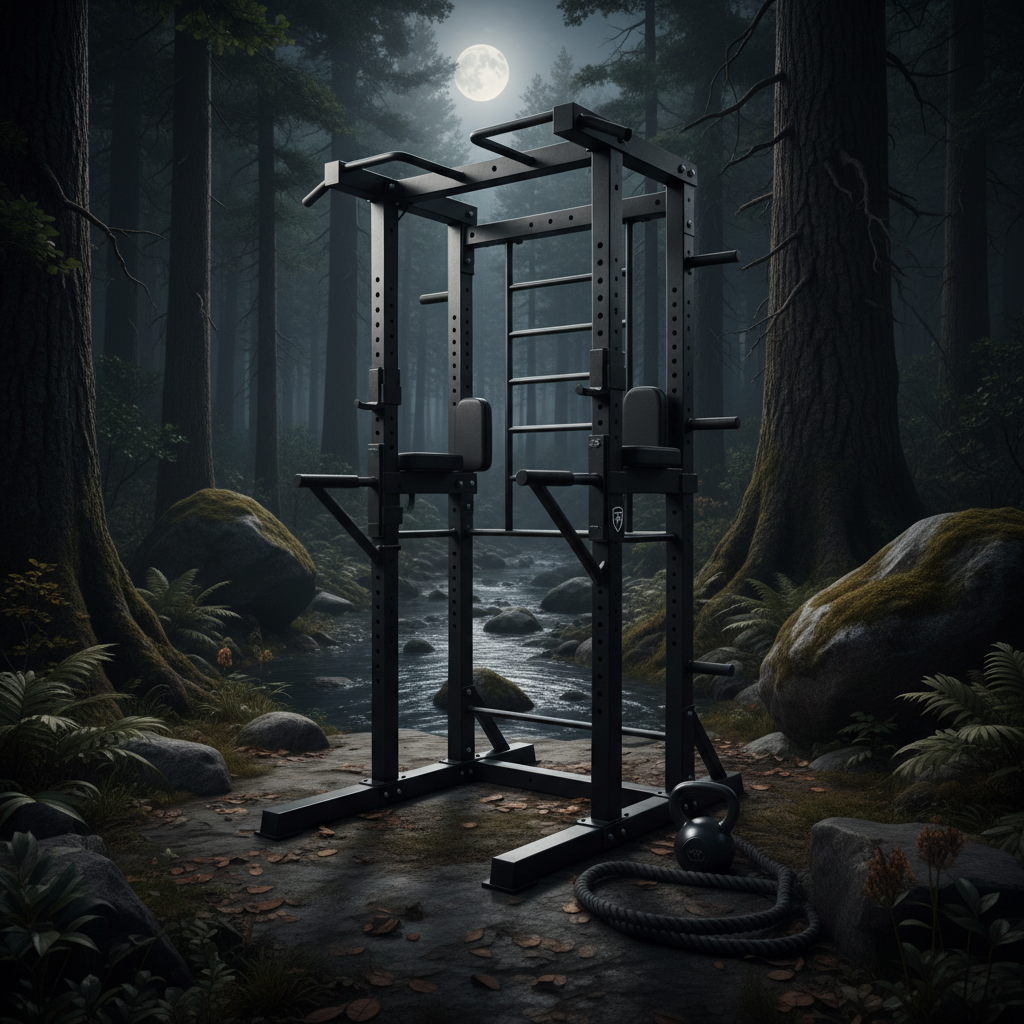 TITAN Off-Grid Pull-Up & Dip Station — Crown Edition