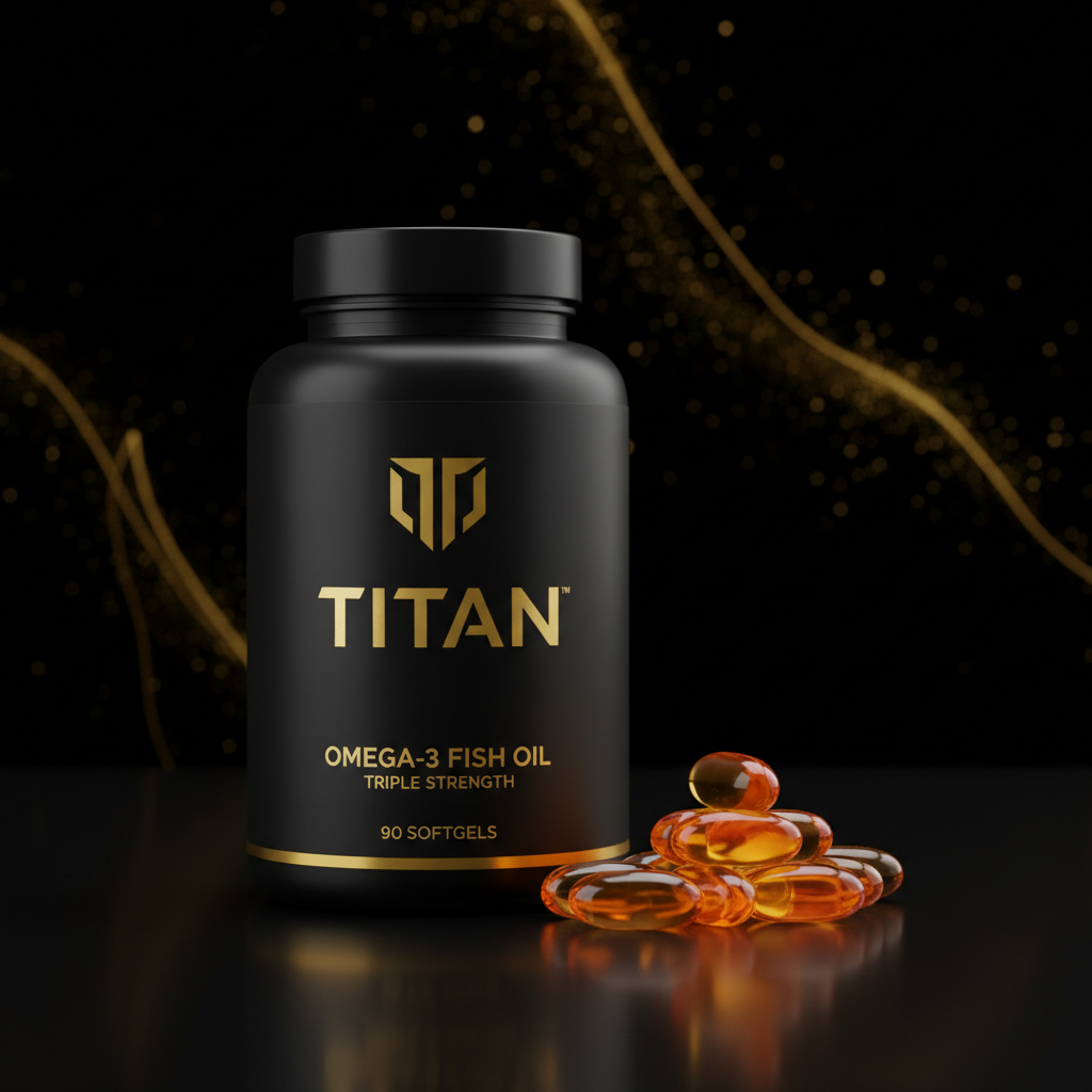 TITAN Omega-3 Fish Oil - Triple Strength 90 Softgels