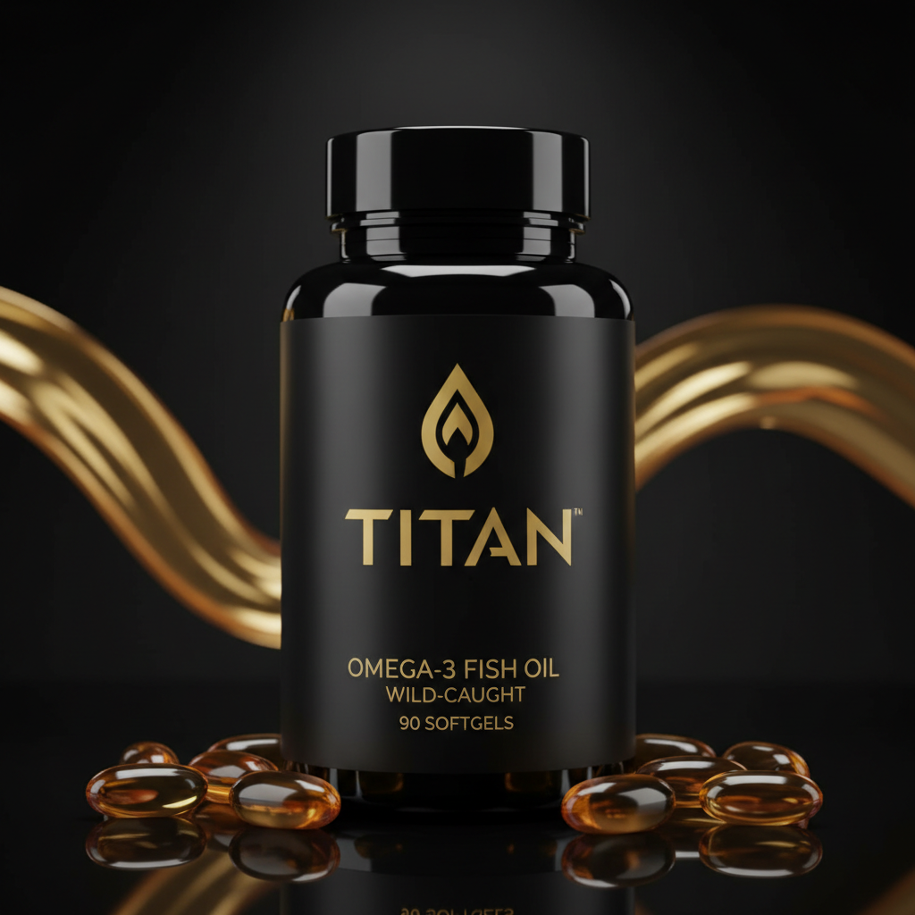 TITAN Omega-3 Fish Oil - Wild-Caught 90 Softgels