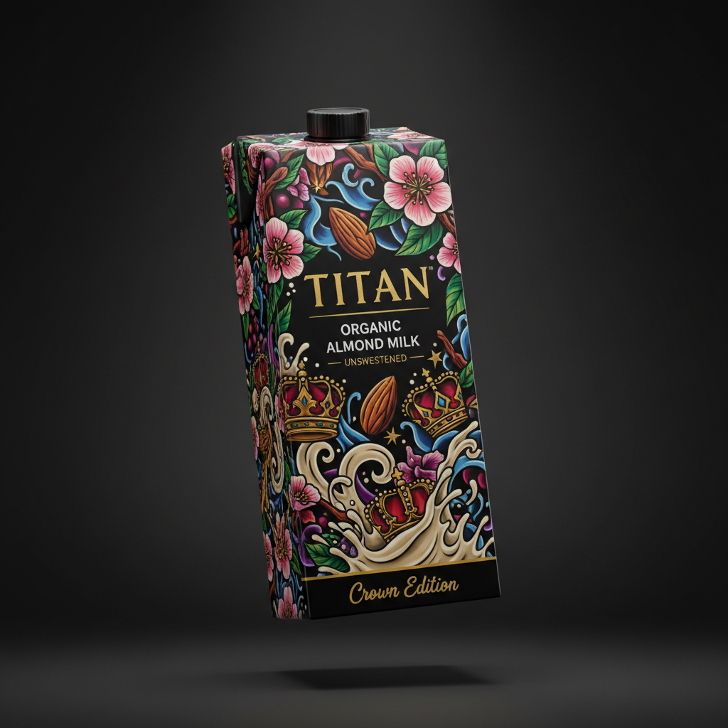 TITAN Organic Almond Milk — Unsweetened
