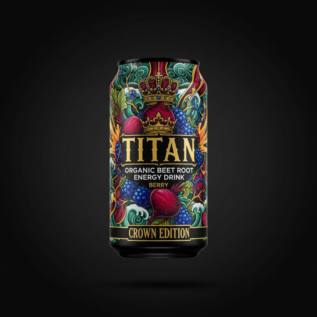 TITAN Organic Beet Root Energy Drink — Berry