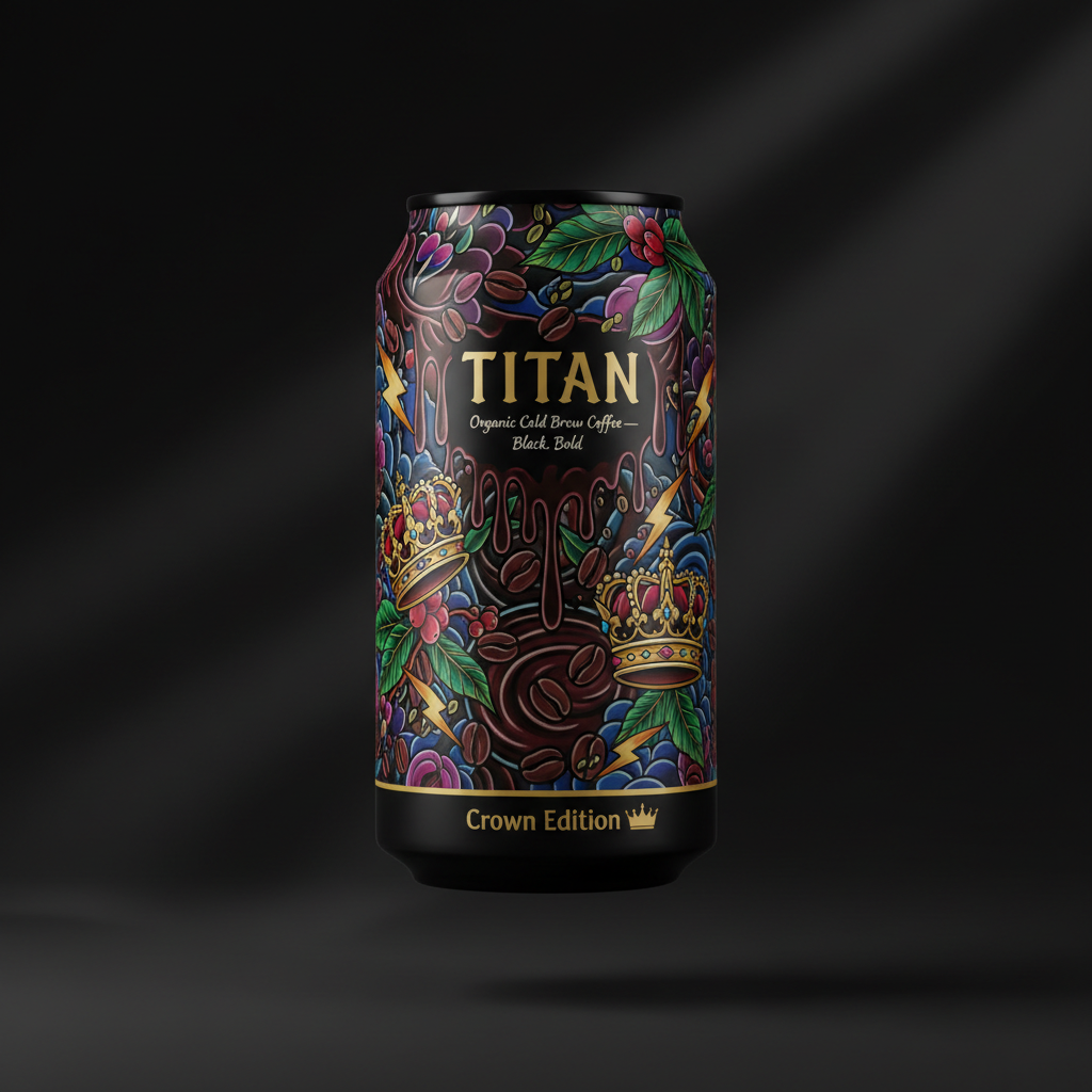TITAN Organic Cold Brew Coffee — Black