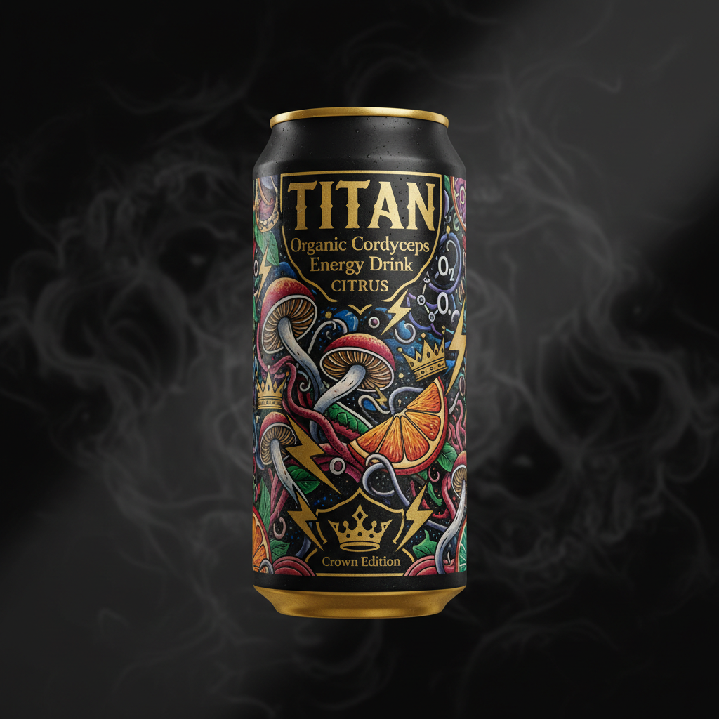 TITAN Organic Cordyceps Energy Drink — Citrus