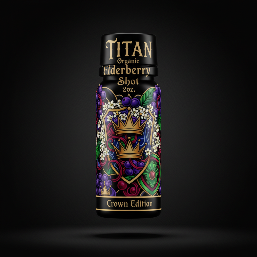 TITAN Organic Elderberry Shot — 2oz
