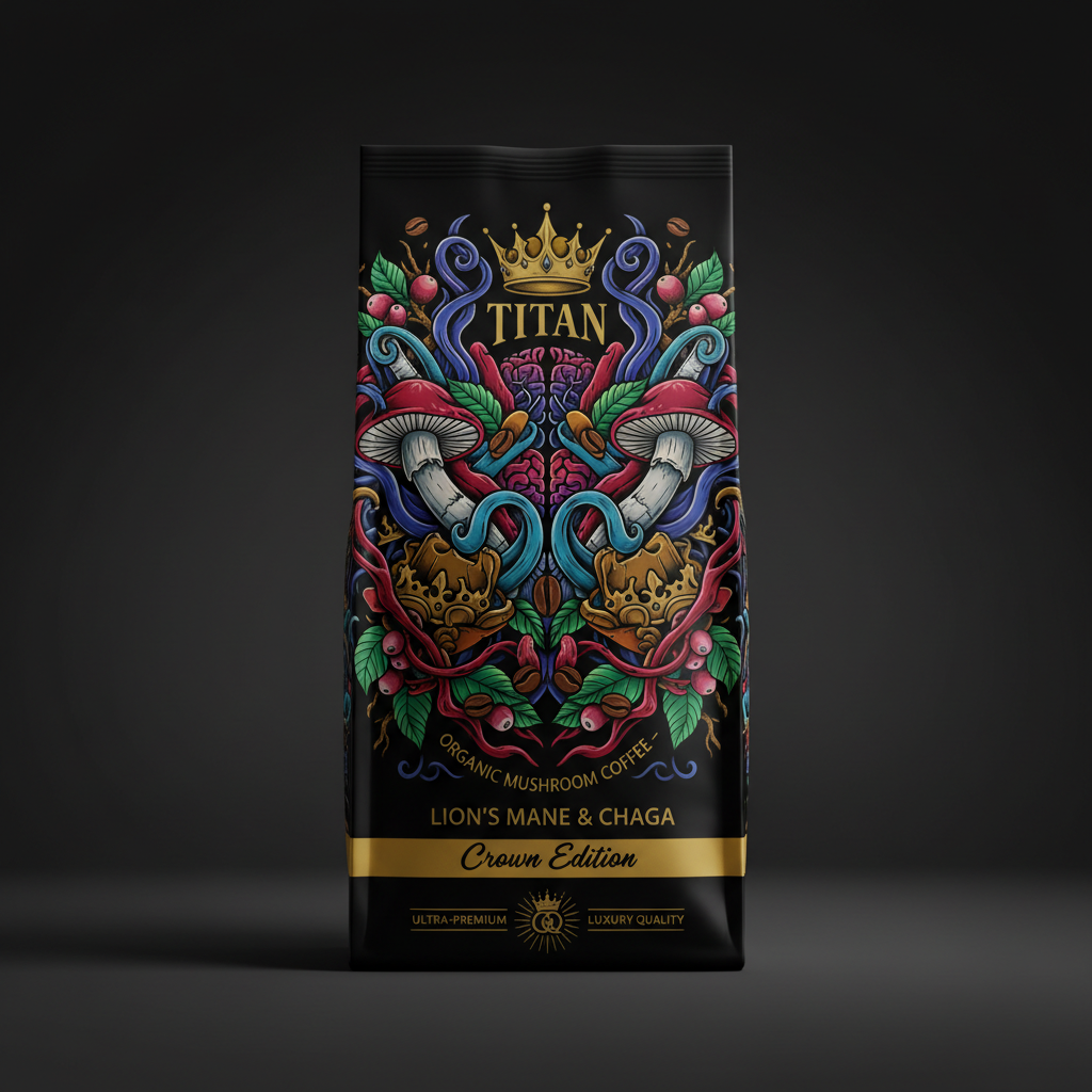 TITAN Organic Mushroom Coffee — Lion's Mane & Chaga