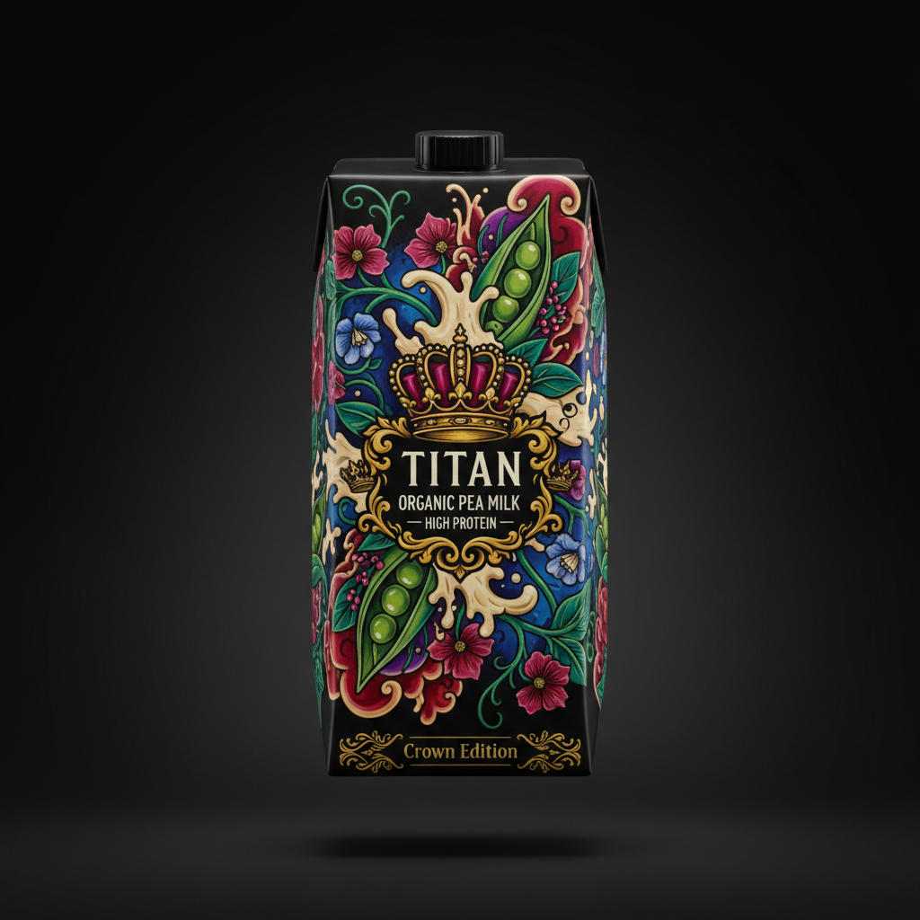 TITAN Organic Pea Milk — High Protein