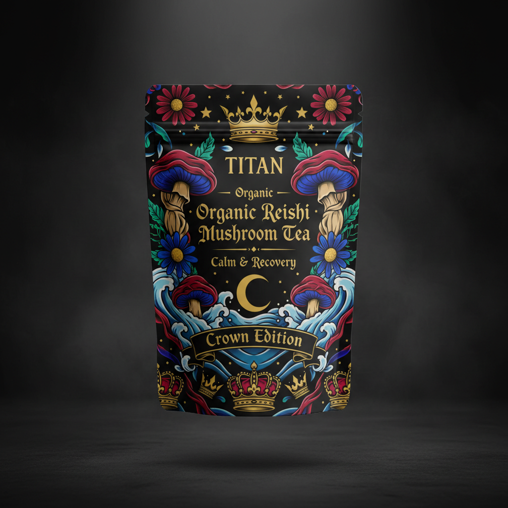 TITAN Organic Reishi Mushroom Tea — Calm & Recovery