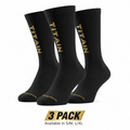 TITAN Performance Socks - Compression - Crew Length - 3 Pack